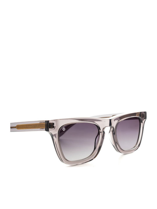 Faos Icaria Men's Sunglasses with Gray Plastic Frame and Gray Gradient Lens 474349