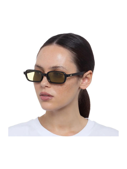 Le Specs Herren Sonnenbrille mit Schwarz Kunststoff Gestell und Schwarz Linse LSP2352292