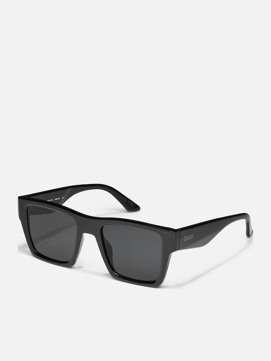 Quay Australia Herren Sonnenbrille mit Schwarz Kunststoff Gestell und Schwarz Linse 476798