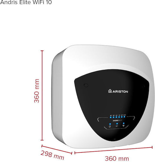 Ariston Andris Încălzitor de Apă 10l Sticlă 1.2kW cu Wi-Fi