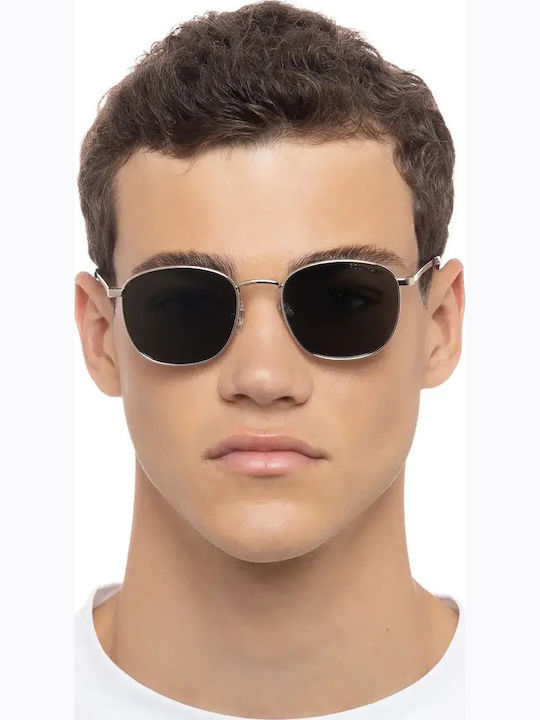 Le Specs Men's Sunglasses with Silver Frame and Silver Polarized Mirror Lens LSP2002166