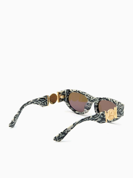Akila Men's Sunglasses with Black Plastic Frame and Black Lens 425299