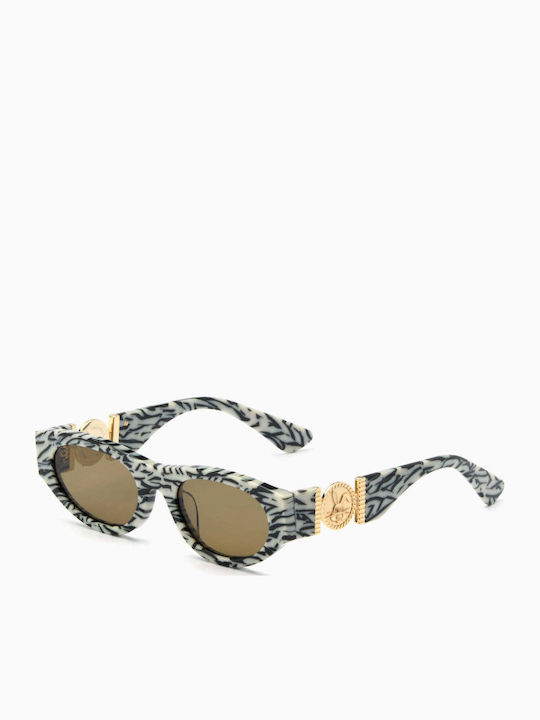 Akila Men's Sunglasses with Black Plastic Frame and Black Lens 425299