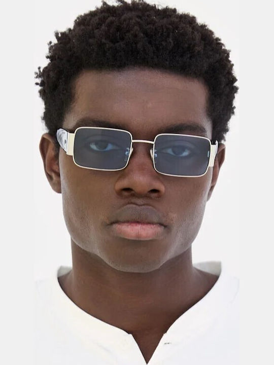 Retrosuperfuture Sunglasses Silver with Metal Frame & Silver Lens