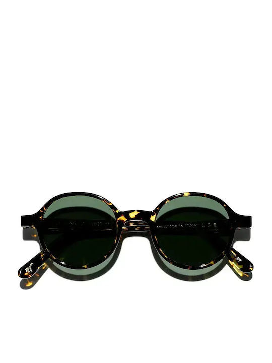 L.G.R. Reunion Unisex Γυαλιά Ηλίου με Κοκκάλινο Σκελετό Havana Scuro 09 / Flat Green g15