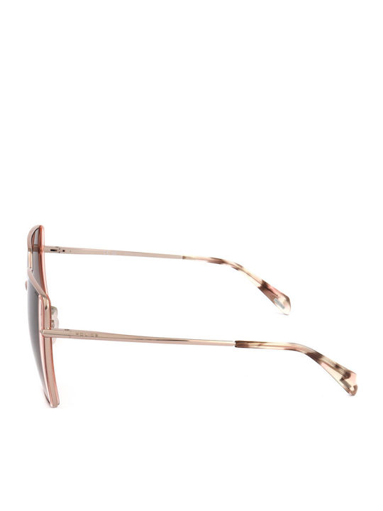 Police Women’s Sunglasses With Pink Metallic Frame And Pink Lens