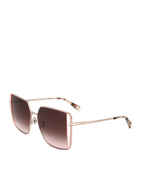 Police Women’s Sunglasses With Pink Metallic Frame And Pink Lens