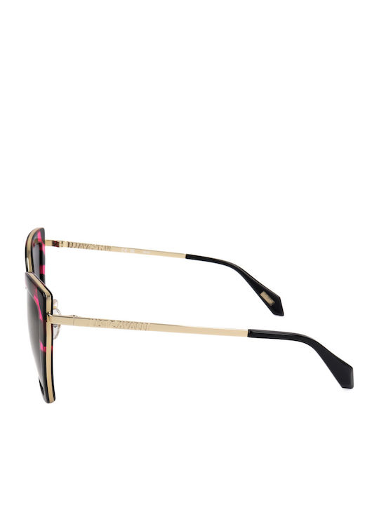 Just Cavalli Women's Sunglasses with Multicolour Metallic Frame and Gray Lenses