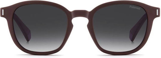 Polaroid Unisex Γυαλιά Οράσεως Pld 6203/cs 7bl Προσθετο Clipon Μπορντο Γκρίζο