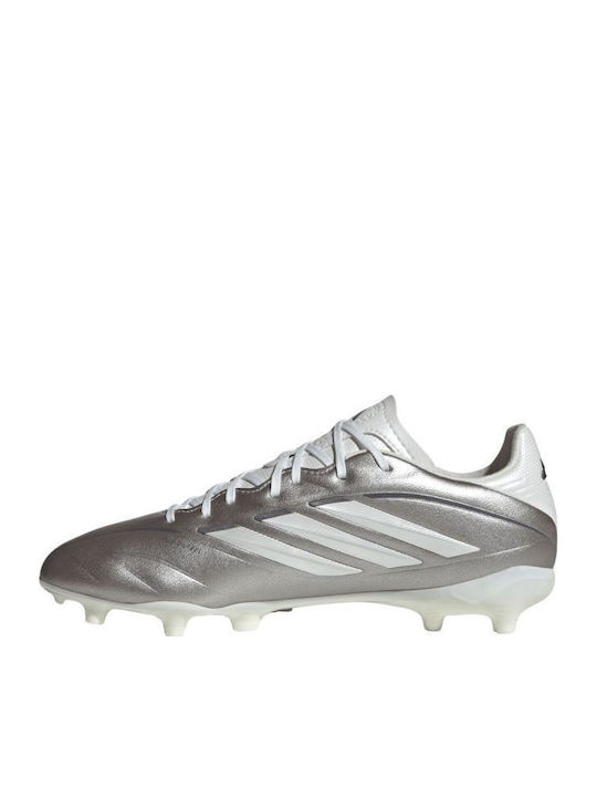 League FG Kids Soccer Cleats Molded Outsole Silver