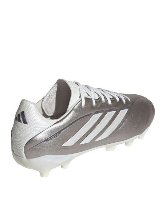 League FG Kids Soccer Cleats Molded Outsole Silver