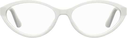 Moschino Women's Acetate Prescription Eyeglass Frame White MOS597 VK6