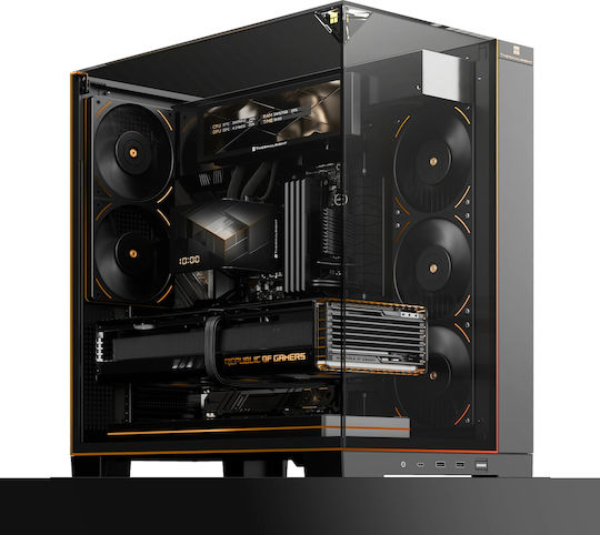 Thermalright Vision TR-A70 Gaming Midi Tower Кутия за Компютър с Страничен Прозорец и ARGB Осветление Черна