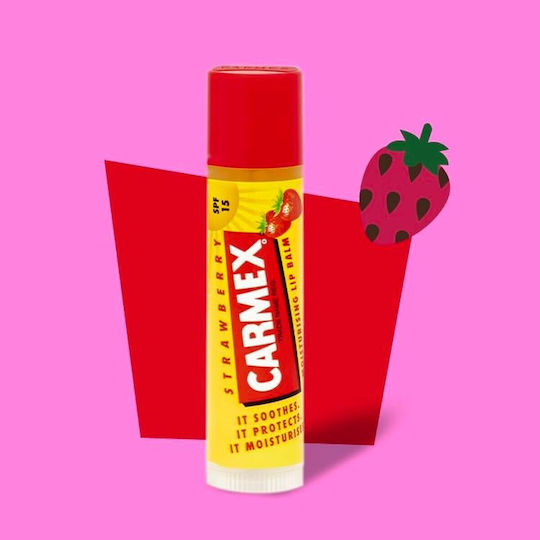 Carmex Stick SPF15 Lip Balm SPF15 Strawberry 4.25gr