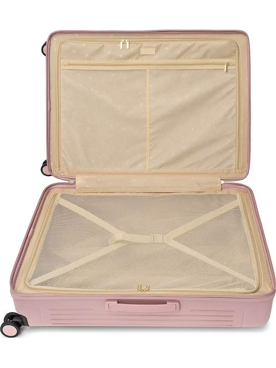 Puccini Reise Koffer Kabine Hart Rosa Mit 4 Räder Höhe 31cm
