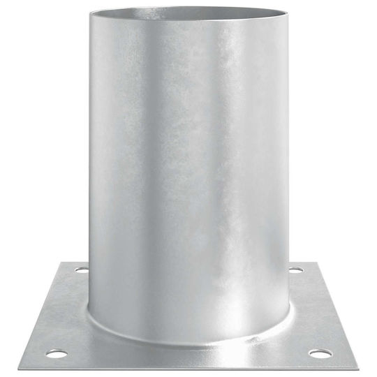 vidaXL Post Support for Garden Fence Made of Metal 15x15x15cm 4 Pieces Silver