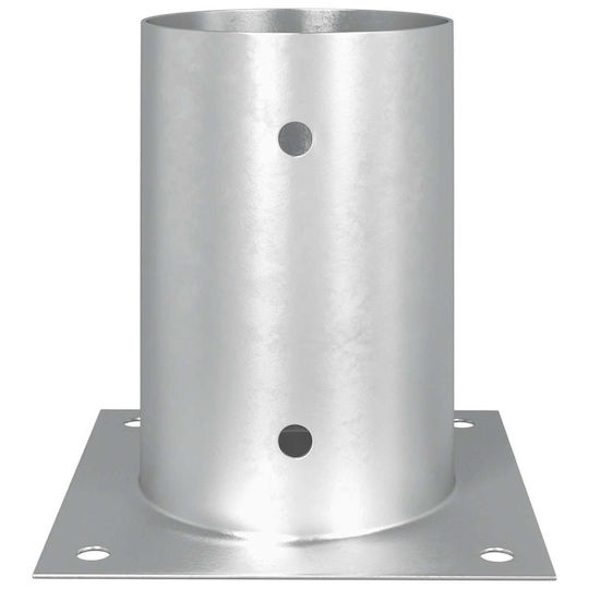 vidaXL Post Support for Garden Fence Made of Metal 15x15x15cm 12 Pieces Silver