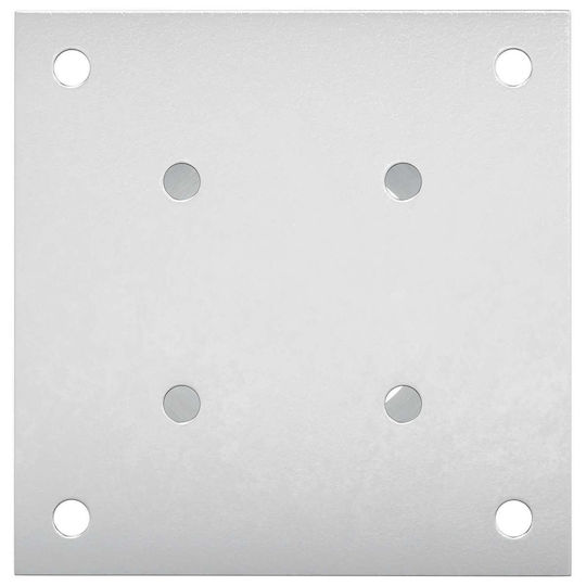vidaXL Post Support for Garden Fence Made of Metal 15x15x15cm 4 Pieces Silver