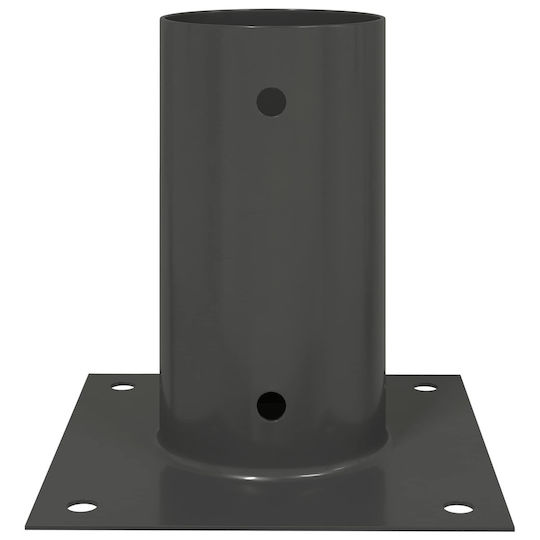 vidaXL Post Support for Garden Fence Made of Metal 15x15x15cm 4 Pieces