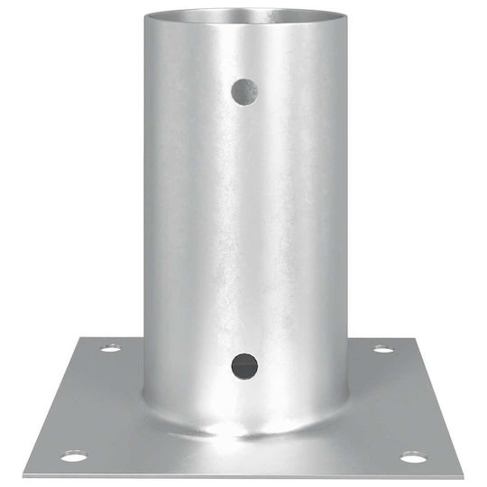 vidaXL Post Support for Garden Fence Made of Metal 15x15x15cm 12 Pieces Silver