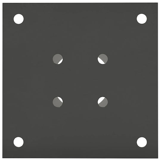vidaXL Post Support for Garden Fence Made of Metal 15x15x15cm 4 Pieces
