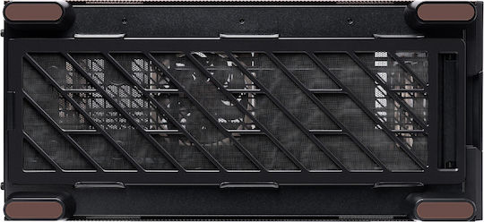 Antec Flux Pro Gaming Vollständiges Turm Computergehäuse mit Seitenfenster Noctua Edition Schwarz/Wood