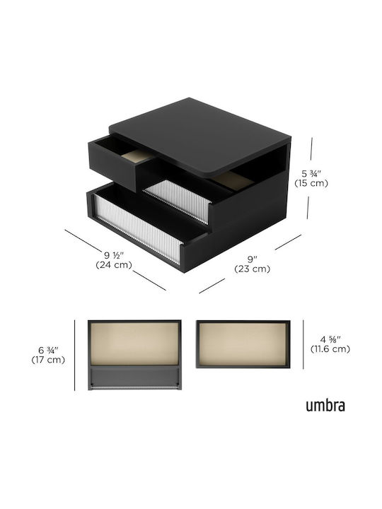 Umbra Κουτί Κοσμημάτων Μαύρο 24x24x15cm
