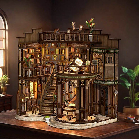 Миниатюрна Къща Book Nook Бяла Зала