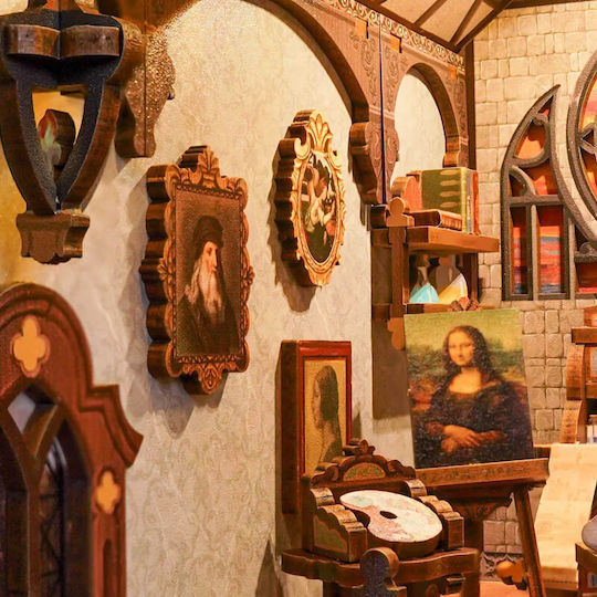 Miniature Book Nook House Leonardo Da Vinci