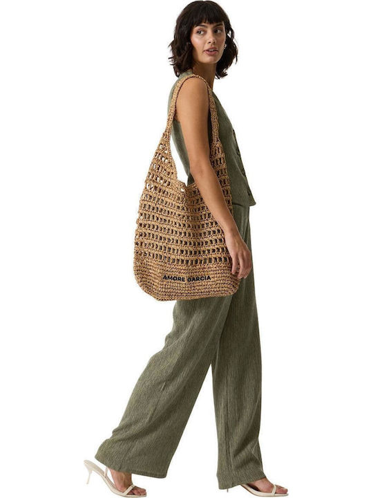 Garcia Fabric Beach Bag Brown