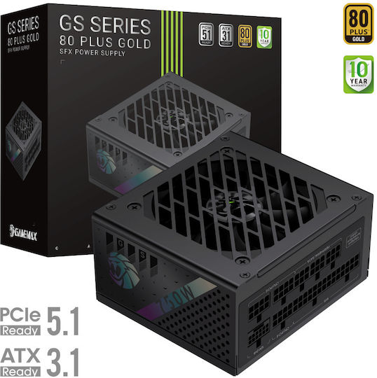 GameMax GS 750G 750W Μαύρο Τροφοδοτικό Υπολογιστή Full Modular 80 Plus Gold