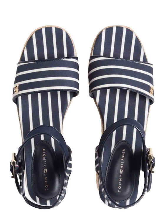 Summer Women's Platforms In Espadrille Style Blue
