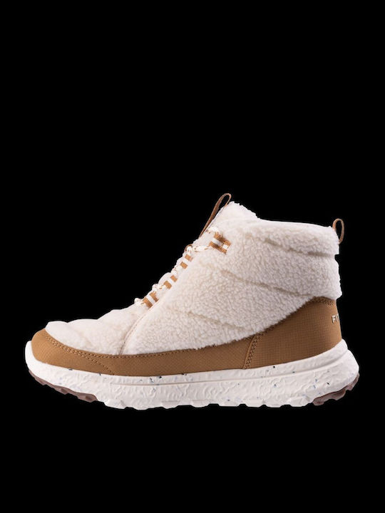 Women's Snow Boots with Fur Beige