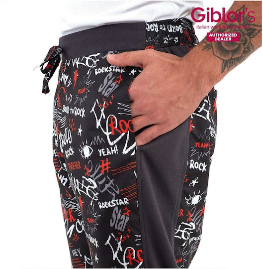 Chef Pants Elastic Waist Pattern Synthetic Zeno Rock