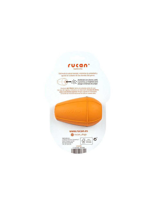 Rucan Hundespielzeug aus Gummi Groß / Mittel Orange 1Stück