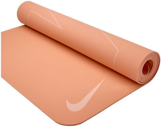 Nike Reversible Στρώμα Γυμναστικής Yoga Πορτοκαλί (180x66cm)