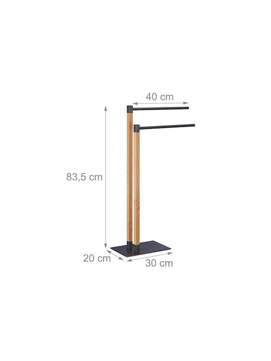 Relaxdays Relaxdays Badezimmerhaken Inox Grau 83,5x51,5cm
