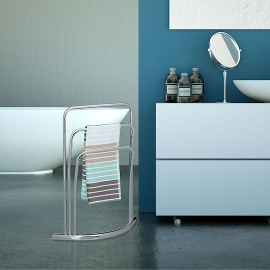Relaxdays Relaxdays Badezimmerhaken & -halter 85x66cm Silber