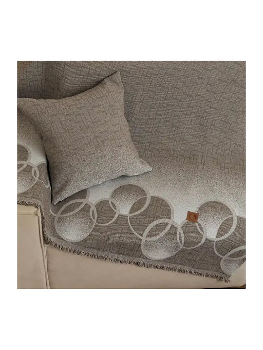 Borea 0 X Decken & Couchdecken Zweisitzer-Sofa Überwurf 180x250cm Ecru
