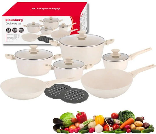 Klausberg Set de Oale din Aluminiu cu Strat Antiaderent 12 Piese
