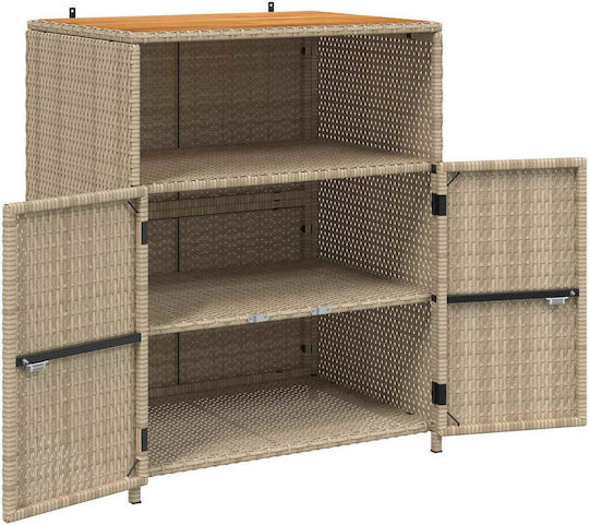 Cabinet Storage Solid Wood L70xW50xH87cm