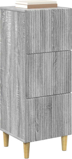 Sertar De Depozitare Din Lemn Cu 3 Sertare M33xL34.5xÎ90cm