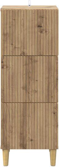 Comodă de Depozitare din Lemn cu 3 Sertare M33xL34.5xÎ90cm