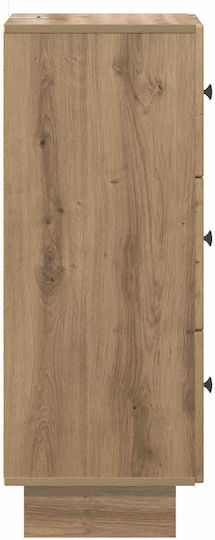 Sertar de Depozitare din Lemn cu 3 Sertare M33xL34.5xÎ90cm