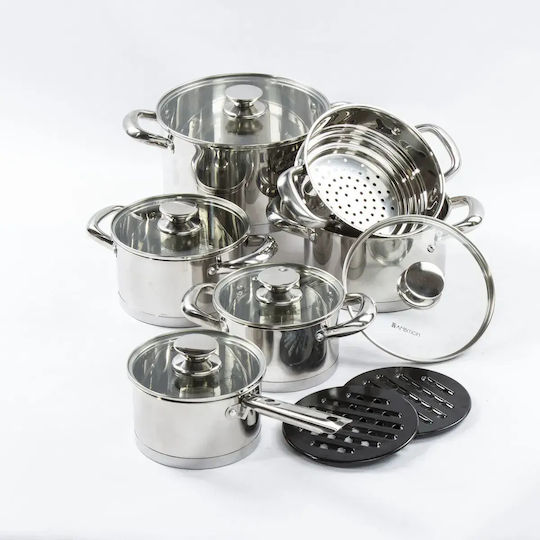 Ambition Urban Set De Vase De Gătit Din Oțel Inoxidabil 5 Piese