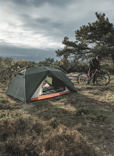 Easy Camp Mountaineering Camping Tent Green with Double Cloth 4 Seasons for 3 People Waterproof 3000mm 290x220x110cm