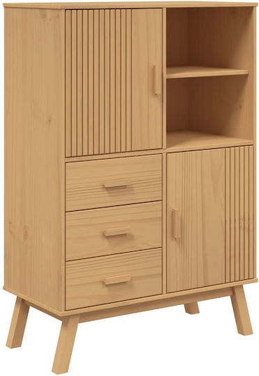 vidaXL Kleines Aufbewahrungsmöbel Nischenschrank M85xP43xH125cm