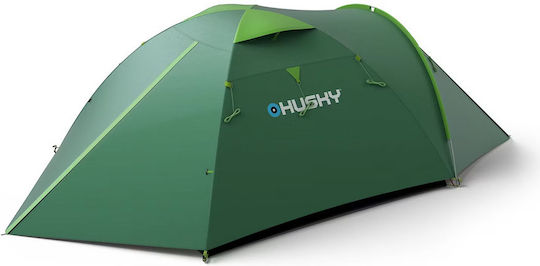 Husky Bizon 4 Plus Χειμερινή Σκηνή Camping Πράσινη