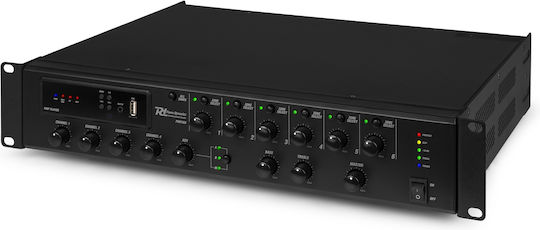 Power Dynamics PMP360 PRO Commercial Amplifier 100V 6 Zones 360W with Paging Announcement System 954.014
