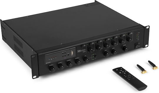 Power Dynamics PMP360 PRO Commercial Amplifier 100V 6 Zones 360W with Paging Announcement System 954.014